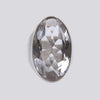 Large Faceted Clear Quartz Ring - Size 9 - RING 112