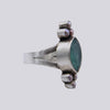 Faceted Apatite and Pink Pearl Ring - Size 5 - RING 116