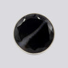Large Banded Black Onyx Ring - Size 7 - RING 119