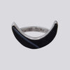 Banded Black Onyx Moon Ring - RING 121