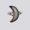 Chocolate Moonstone Moon Ring - Size 8 - RING 122