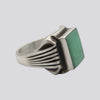 Chrysoprase Deco Ring - Size 7 - RING 126
