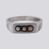 Sterling Silver Ring with Copper and Brass - Size 5 1/2 - RING 142