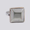 Faceted Sterling Silver Ring with 10K Rose Gold - RING 146