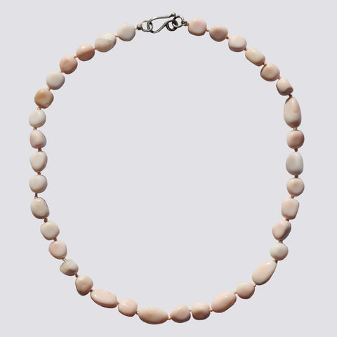 Knotted Pink Opal Necklace - KNTPO-2