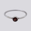 Small Faceted Garnet Ring - Size 8 - RING 156