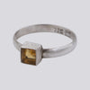 Faceted Square Citrine Ring - Size 8 1/2 - RING 157