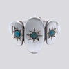 Star Set Turquoise Ring - Size 5 1/2 - RING 162