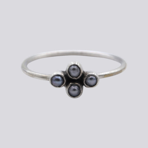 Grey Pearl Ring - Size 8 - RING 170