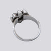 Grey Moonstone Flower Ring - Size 8 - RING 165