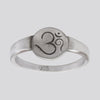 Etched Om Ring - Size 9 - RING 167