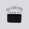 Faceted Black Onyx Ring - Size 8 - RING 174