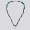 Knotted Fluorite Necklace with Disc