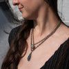 Knotted Labradorite And Eye Agate Necklace