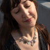 Knotted Labradorite Charm Necklace