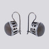 Grey Moonstone Cutout Earrings