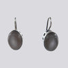 Grey Moonstone Cutout Earrings