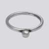 Sterling Silver Faceted Ball Ring - Size 7 - RING 180