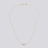 Pearl Necklace With Star Set Diamond Pendant - NECKLACE 18