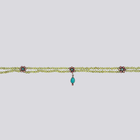 Beaded Choker Necklace - NECKLACE 27