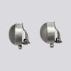 Grey Moonstone Clip On Earrings - EARRINGS 53