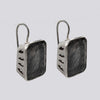 Tourmalated Quartz Earrings With Cut Outs - EARRINGS 48