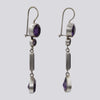 Multi Shape Amethyst Earrings - EARRINGS 55