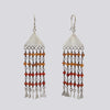 Hessonite Garnet and Carnelian Dangle Earrings - EARRINGS 66