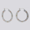 Hoop Earrings With Brass And Copper Inlay - EARRINGS 71
