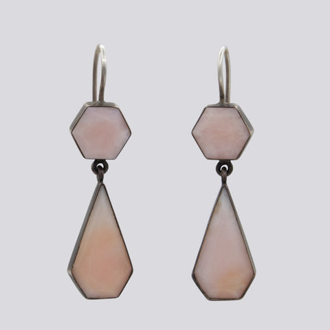 Faceted Stone Earrings - EARRINGS 58