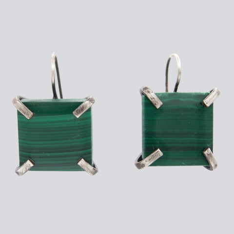 Malachite Drop Earrings  - EARRINGS 64