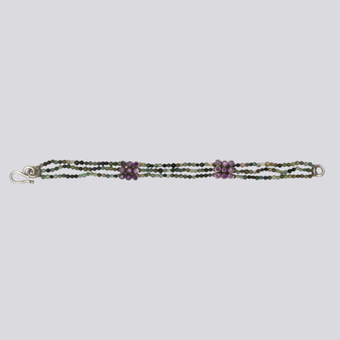 Beaded Green Agate Bracelet- BRACELET 12