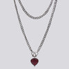 Garnet Chain Necklace- NECKLACE 45