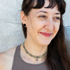 Beaded Choker Necklace - NECKLACE 27