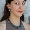 Lapis Clip On Earrings With Dangles - EARRINGS 70