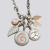 Handmade Ball Chain Necklace with Charms- NECKLACE 43
