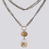 Rutilated Quartz Pendant With Handmade Chain- NECKLACE 41