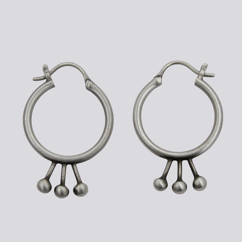 Ball Spike Hoops- EARRINGS 76