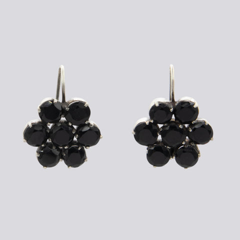 Smokey Quartz Flower Drops- EARRINGS 28