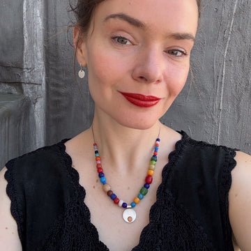 Antique African Bead Necklace - 139