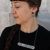 Sterling Silver Teardrop Fringe Earrings - EARRINGS 86