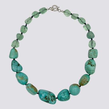 Knotted Mixed Stone Necklace - KNTMX-4