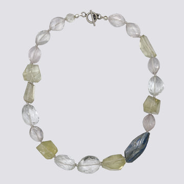 Knotted Mixed Stone Necklace - KNTMX-9