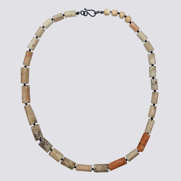 Knotted Vintage Coral Necklace - KNTCRL-2