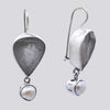Teardrop Tourmalated Quartz and Pearl Earrings - EARRINGS 109