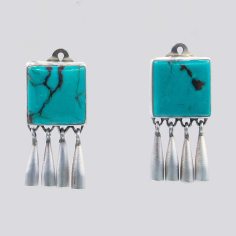 Clip On  Earrings With Fringe Dangles - EARRINGS 70