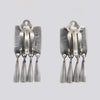 Clip On  Earrings With Fringe Dangles - EARRINGS 70