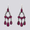 Ruby Jade Chandelier Drop Earrings - EARRINGS 116