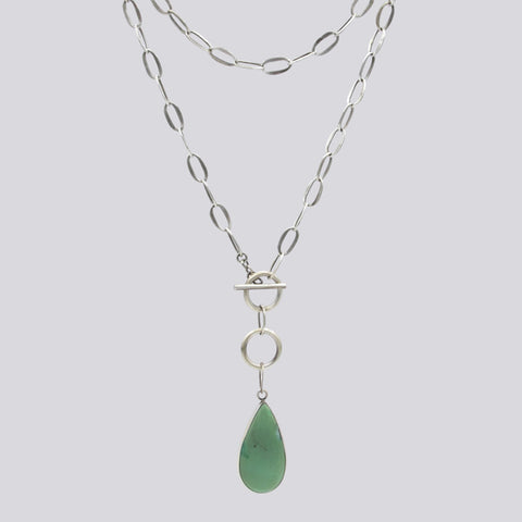 Toggle Necklace with Teardrop Pendant: NECKLACE 2
