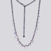 Graduated Rainbow Moonstone Necklace- NECKLACE 62